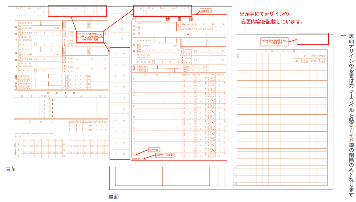 汎用カラーナンバーカルテB4 シンリョウネットショップ
