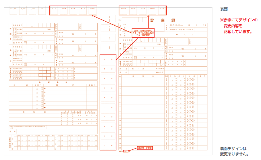 汎用カラーナンバーカルテA3 シンリョウネットショップ