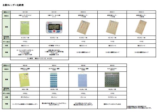 週間投薬カレンダ－ いろいろ シンリョウネットショップ