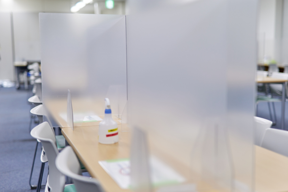 目隠しパネル設置